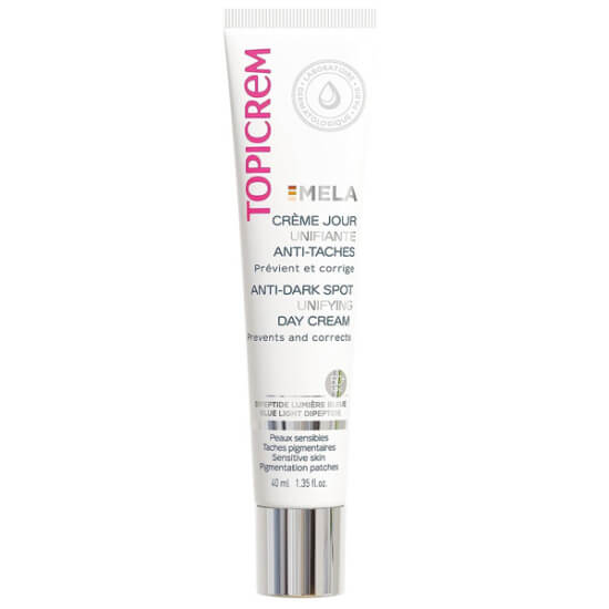 Topicrem Mela Unifying Day Cream SPF50 40 ml hassas ciltler için leke karşıtı nemlendirici aydınlatıcı krem niasinamid yosun özü- 1