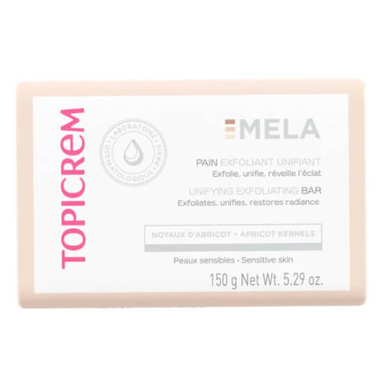 Topicrem Mela Unifying Exfoliating Bar 150 gr kayısı çekirdeği granüllü arındırıcı vücut sabunu hassas cilt- 1