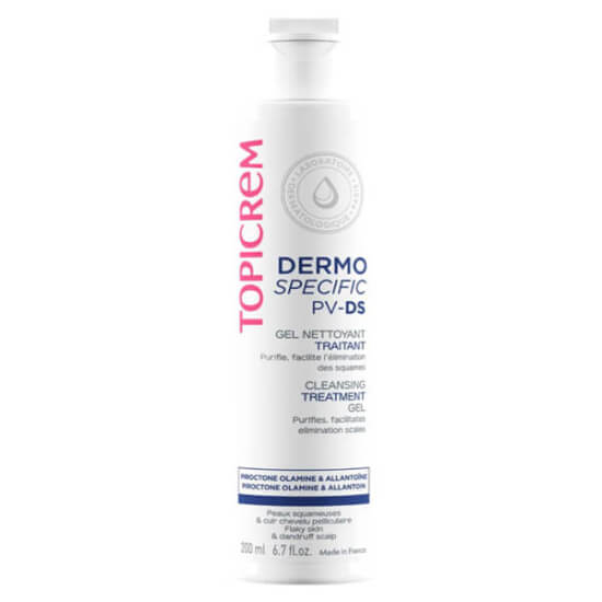 Topicrem PV Cleansing Gel Body Hair 200 ml saç ve vücut temizleyici jel Piroctone Olamine %1 kepek pullanma karşıtı- 1