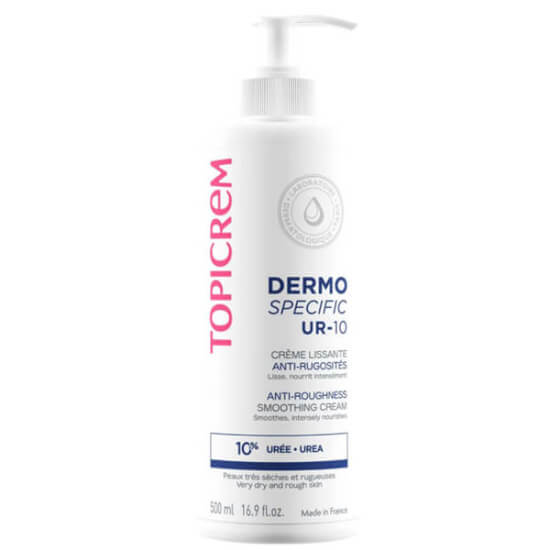 Topicrem UR-10 %10 üreli 500 ml vücut kremi kuru pürüzlü cilt için nemlendirici pürüzsüzleştirici- 1