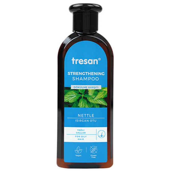 Tresan Isırgan Otu Şampuanı 300 ml yağlı saçlar için, ısırgan otu özü panthenol betaine içeren pH cilt dostu şişe- 1