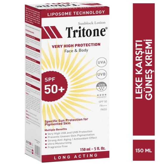 Tritone Spf 50 Güneş Koruyucu Losyon 150 ML - 1