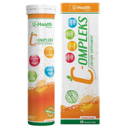 U Healt Compleks Portakal 20 Efervesan Tablet - U Health