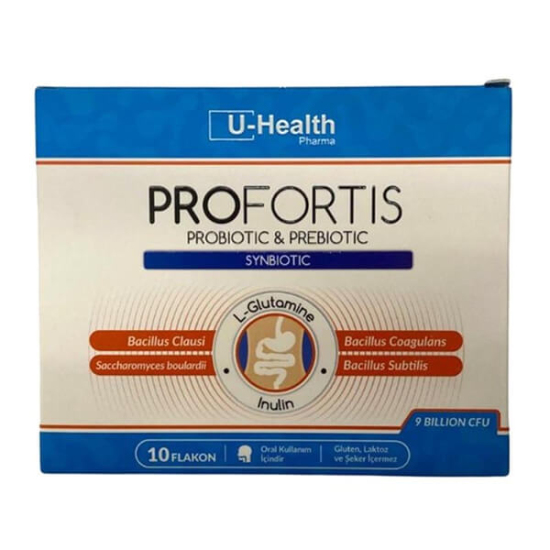  U-Health Pharma Profortis Probiotic Yetişkin Flakon 10 lu - 1