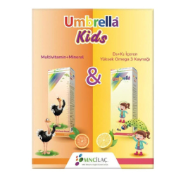 Umbrella Kids Multivitamin 150 ml Omega-3 Şurup 150 ml - Umbrella