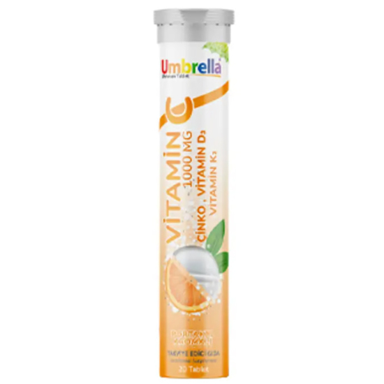  Umbrella Vitamin C 1000 mg 20 Efervesan Tablet - 1