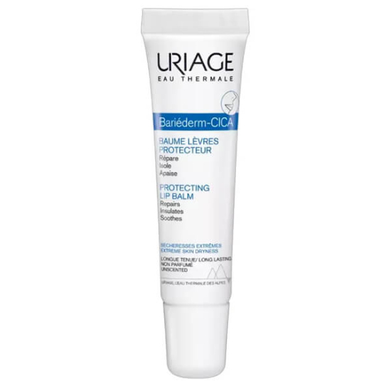Uriage Bariederm Cica Lips Repairing Balm 15 ml onarıcı dudak balmı çatlak kuruluk karşıtı yoğun nem ve bariyer koruma- 1