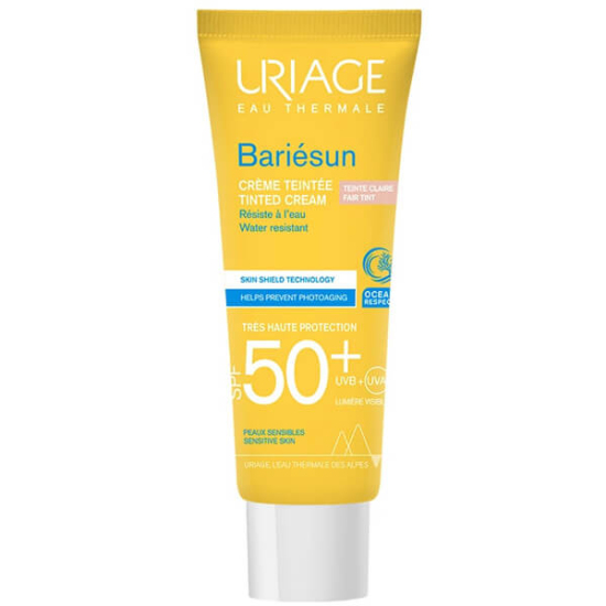 Uriage Bariesun renkli güneş kremi SPF 50 Fair Tint 50 ml UVA UVB koruma hafif yağsız suya dayanıklı- 1