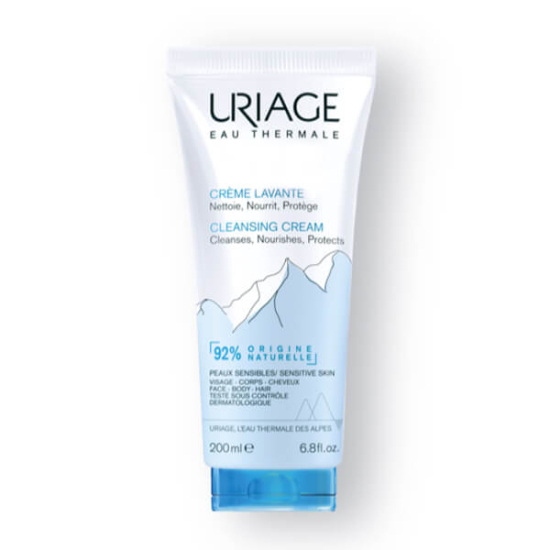 Uriage Creme Lavante Cleansing Cream 200 ml lavanta içerikli yüz ve vücut temizleme kremi hassas ciltlere nazik hijyen- 1