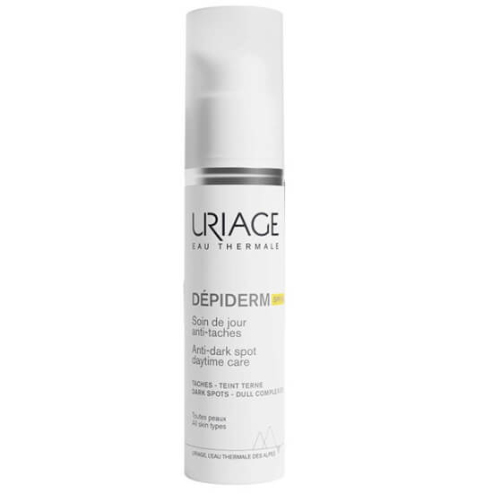 Uriage Depiderm leke karşıtı gündüz kremi SPF50+ 30 ml, koyu leke görünümüne karşı bakım ve güneş koruma- 1