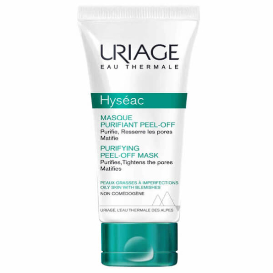 Uriage Hyseac Purifying Mask 50 ml arındırıcı bakım maskesi, karma ve yağlı ciltler için gözenek sıkılaştırıcı yüz maskesi- 1