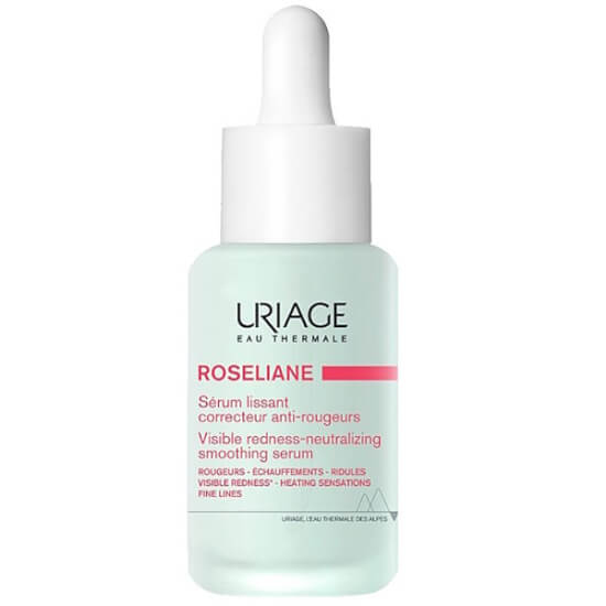 Uriage Rosaliance Serum 30 ml yüz serumu, hassas kızarıklık eğilimli ciltler için bakım serumu, pompalı şişe- 1