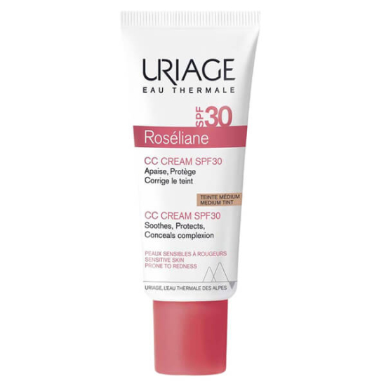 Uriage Roseliane CC Cream SPF 30 40 ml cilt tonu düzenleyici CC krem, kızarıklık karşıtı, güneş korumalı- 1