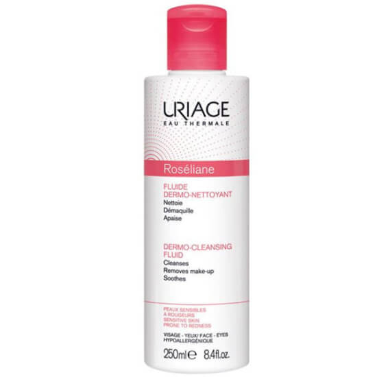 Uriage Roseliane Cleansing Lotion 250 ml jel dokulu temizleyici losyon hassas cilt yüz göz makyaj temizler durulamasız- 1