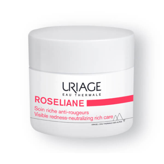 Uriage Roseliane Creme Riche 50 ml yüz kremi kuru hassas ciltler için yatıştırıcı nemlendirici Cerasterol-2F Uriage Termal Su- 1