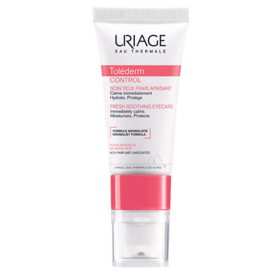 Uriage Tolederm Control göz çevresi bakım kremi 15 ml %91 doğal içerik alkolsüz koruyucusuz nemlendirici rahatlatıcı- 1