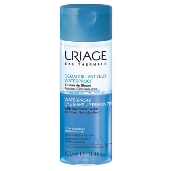 Uriage Waterproof Eye Make Up Remover 100 ml suya dayanıklı göz ve dudak makyaj temizleyici Uriage Termal Su içerir- 1