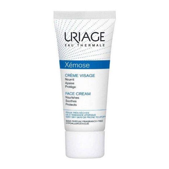 Uriage Xemose Face Cream 40 ml nemlendirici yüz kremi, kuru hassas ciltler için, yatıştırıcı, pullanma karşıtı- 1
