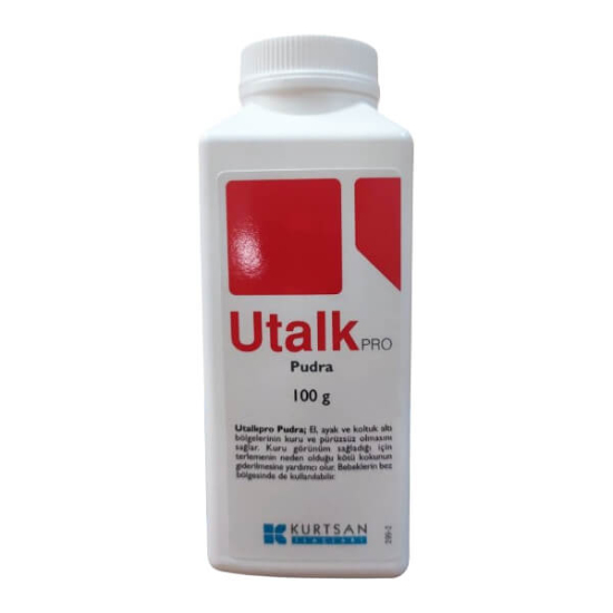 Utalk Pudra Pro 100 gr bebek pudrası toz form pişik önleyici ter kokusunu azaltmaya yardımcı ürün- 1