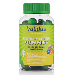 Validus Biotin Keratin 60 Gummies - Validus