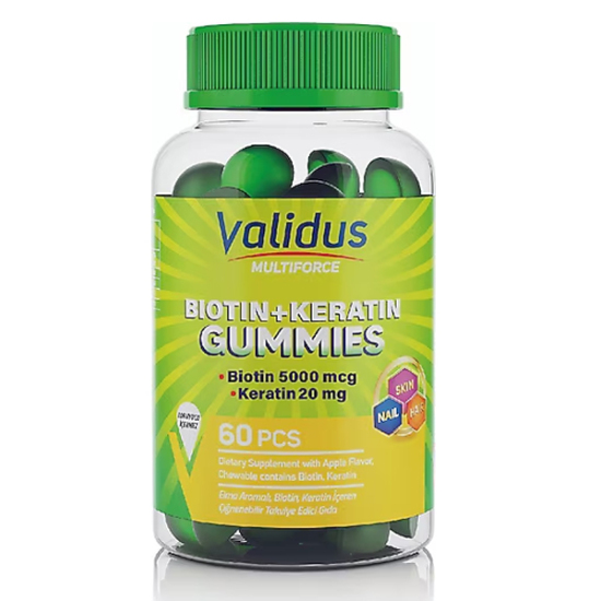 Validus Biotin Keratin 60 Gummies