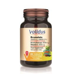 Validus Bromelain 1000 mg 2400 GDU Aronia 200 mg 30 Tablet - Validus