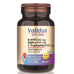 Validus Extra Smile 5-HTP 200 mg L-Tryptophan 200 mg SAM-e 400 mg 30 Kapsül - Validus