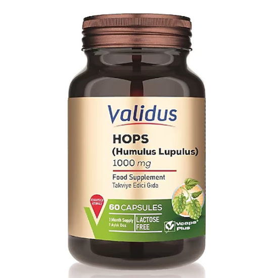 Validus Humulus Lupulus Hops 1000 mg 60 Kapsül