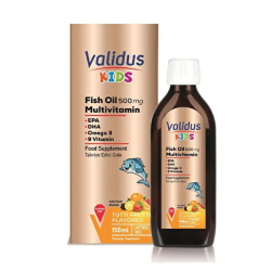 Validus Kids Fish Oil + Multivitamin Şurup 150 ml - Validus