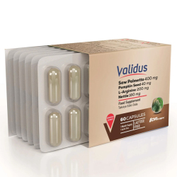Validus Saw Palmetto 400 mg L-Arginine Pumpkin Seed Lycopene 60 Kapsül - Validus