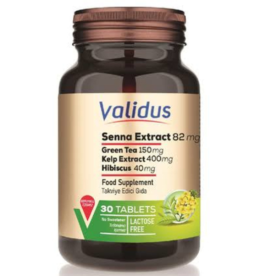 Validus Senna + Hibiscus + Green Tea + Kelp Extract 30 Tablet