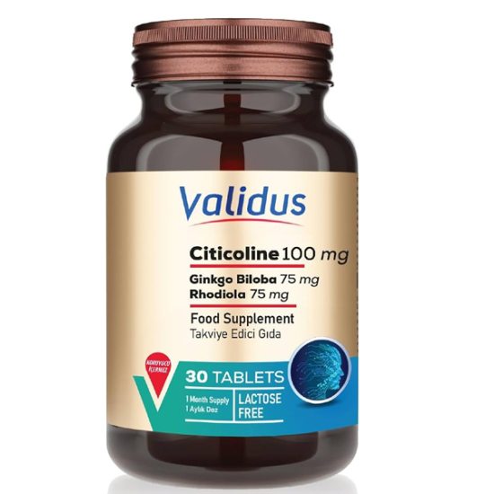 Validus Sitikolin 100 mg 30 Tablet - 1
