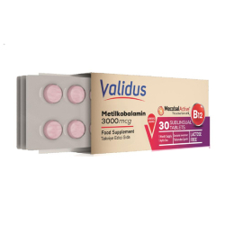 Validus Vitamin B12 3000 mcg Sublingual 30 Blister Tablet - Validus