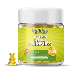 Validus Vitamin D3 1000 IU K2 50 mcg 60 Gummies - Validus