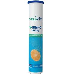 Velavit - Velavit V Effer C 1000 mg Takviye Edici Gıda 20 Tablet C Vitamini Takviyesi Velavit - Velavit V Effer C 1000 mg Takviye Edici Gıda 20 Tablet C Vitamini Takviyesi