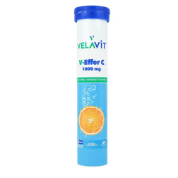 Velavit V Effer C 1000 mg Takviye Edici Gıda 20 Tablet C Vitamini Takviyesi - Velavit