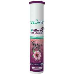 Velavit - Velavit V Effer D3 with L-Cysteine 20 Efervesan Tablet Velavit - Velavit V Effer D3 with L-Cysteine 20 Efervesan Tablet