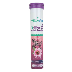 Velavit V Effer D3 with L-Cysteine 20 Efervesan Tablet - Velavit