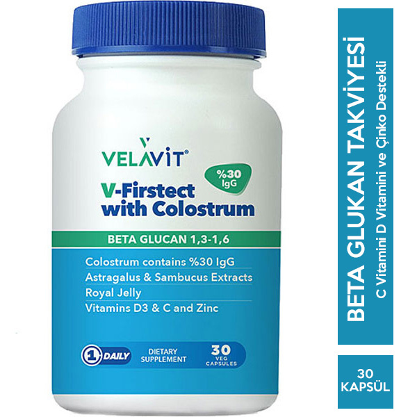 Velavit V Firstect With Colostrum 30 Tablet Kolastrum Takviyesi