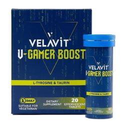 Velavit V Gamer Boost 20 Efervesan Tablet - Velavit