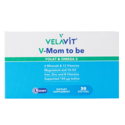 Velavit V Mom To Be Folat ve Omega 3 30 Softgel - Velavit