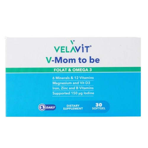  Velavit V Mom To Be Folat ve Omega 3 30 Softgel - 1