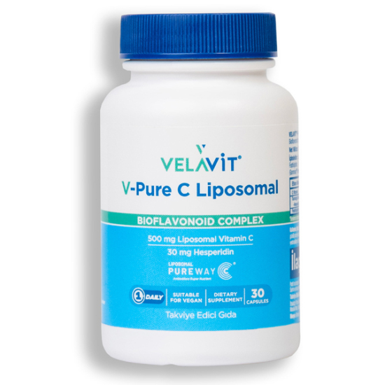 Velavit V Pure C Lipozomal Bioflavonoid Complex 30 Kapsül - 1