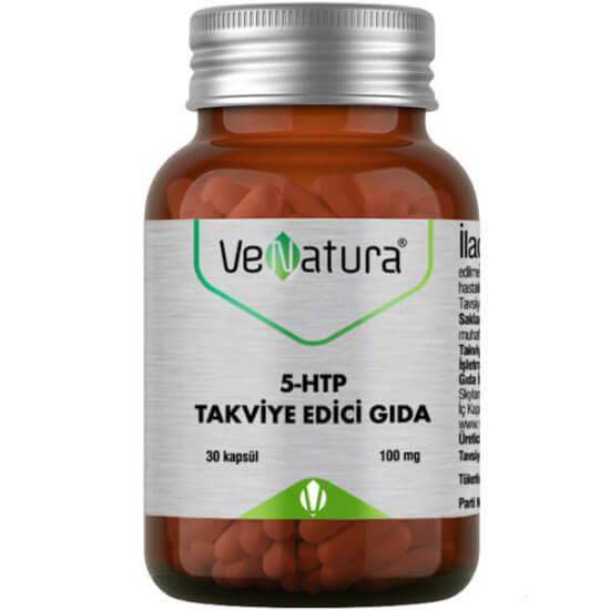 Venatura 5-HTP 100 mg 30 kapsül gıda takviyesi kutusu 5-hidroksitriptofan amino asit takviyesi- 1