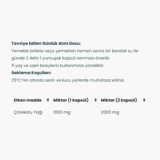 Venatura Çörek Otu Yağı Takviye Edici Gıda 60 Kapsül - 2