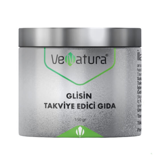 Venatura Glisin 150 gr saf toz gıda takviyesi %100 glisin 1 ölçek 1 g amino asit ürünü kavanoz ambalaj- 1