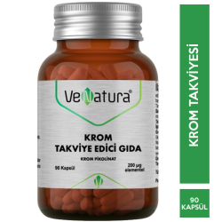 Venatura - Venatura Krom 90 Kapsül Krom Pikolinat İçeren Gıda Takviyesi Venatura - Venatura Krom 90 Kapsül Krom Pikolinat İçeren Gıda Takviyesi