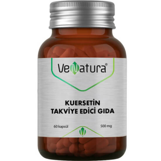 Venatura Kuersetin 500 mg 60 kapsül lipozomal kuersetin takviyesi, antioksidan, günde 1 kapsül kullanım- 1