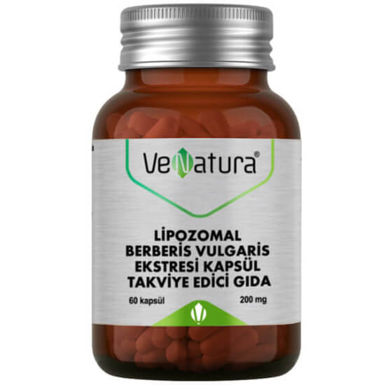 Venatura Lipozomal Berberis Vulgaris Ekstresi 60 kapsül takviye her kapsülde 200 mg Berberis vulgaris karamuk ekstresi- 1