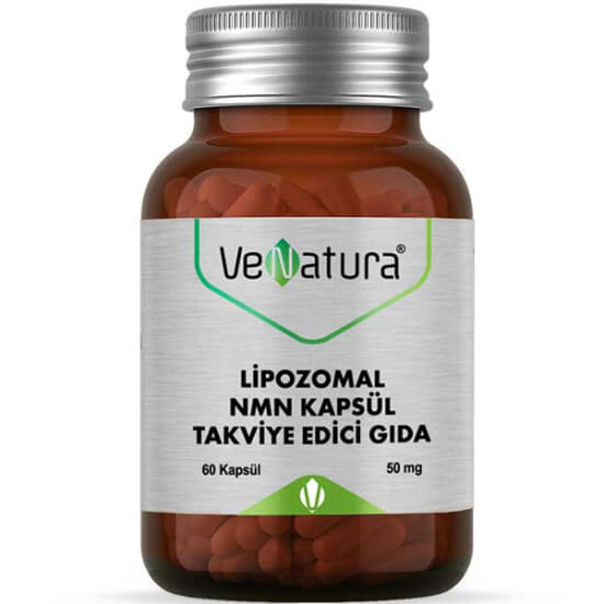 Venatura Lipozomal NMN 60 kapsül gıda takviyesi, her kapsülde 50 mg Beta-Nikotinamid Mononükleotid NMN- 1